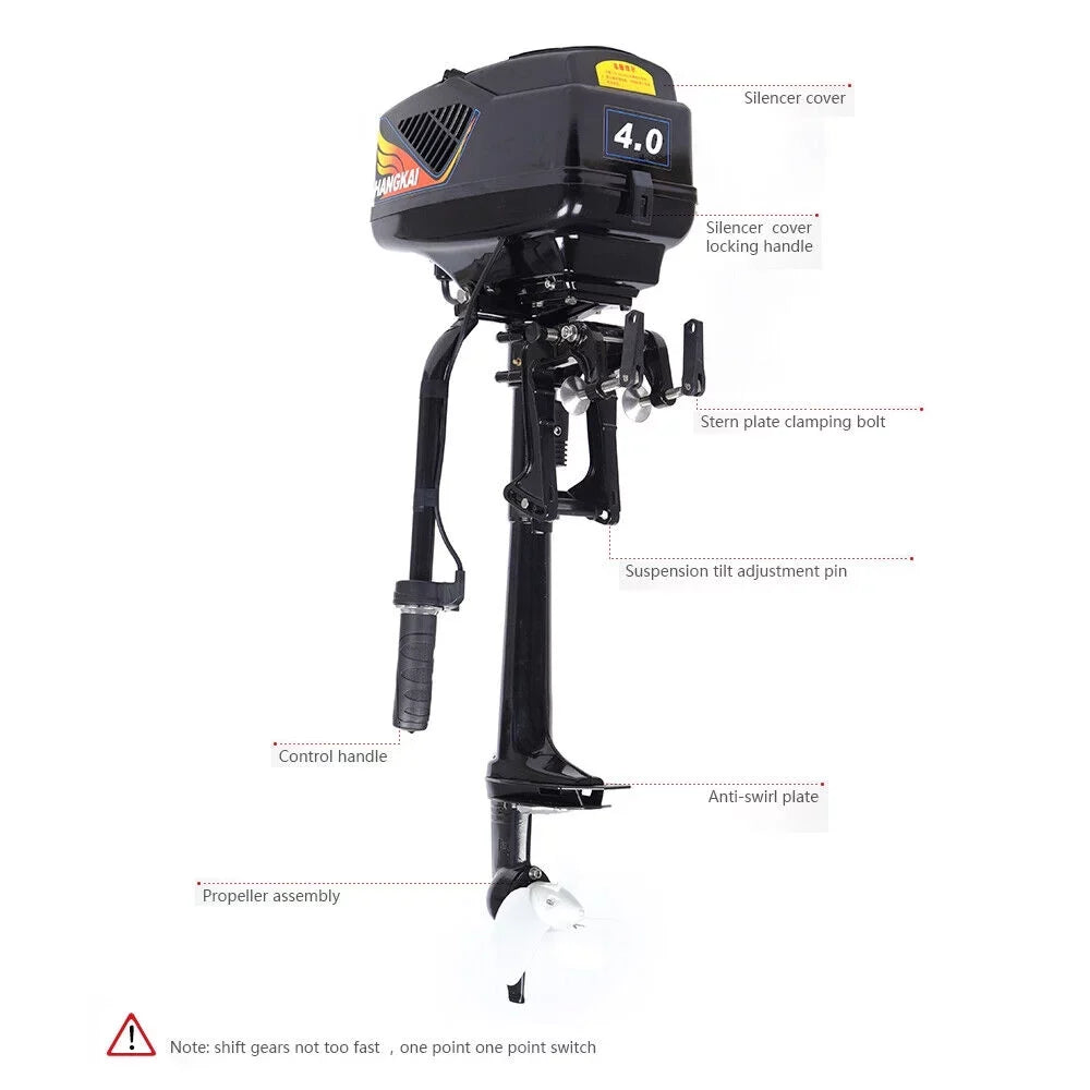 HANGKAI 48V 1000W Electric Outboard Motor Fishing Boat Engine Brushless Trolling Motor
