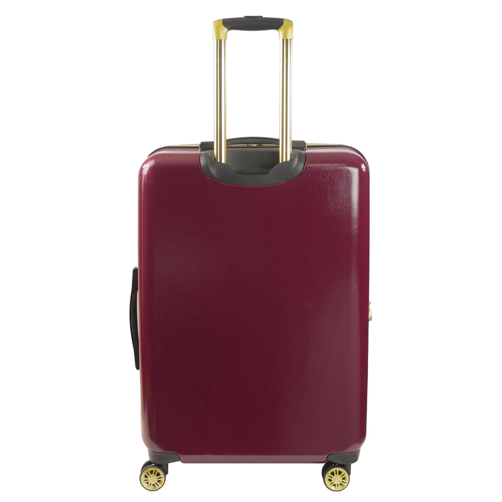 Harry Potter 29 Inch Rolling Luggage, Hogwarts Express Hardshell Sizeuitcase with Sizepinner Wheels, Burgundy