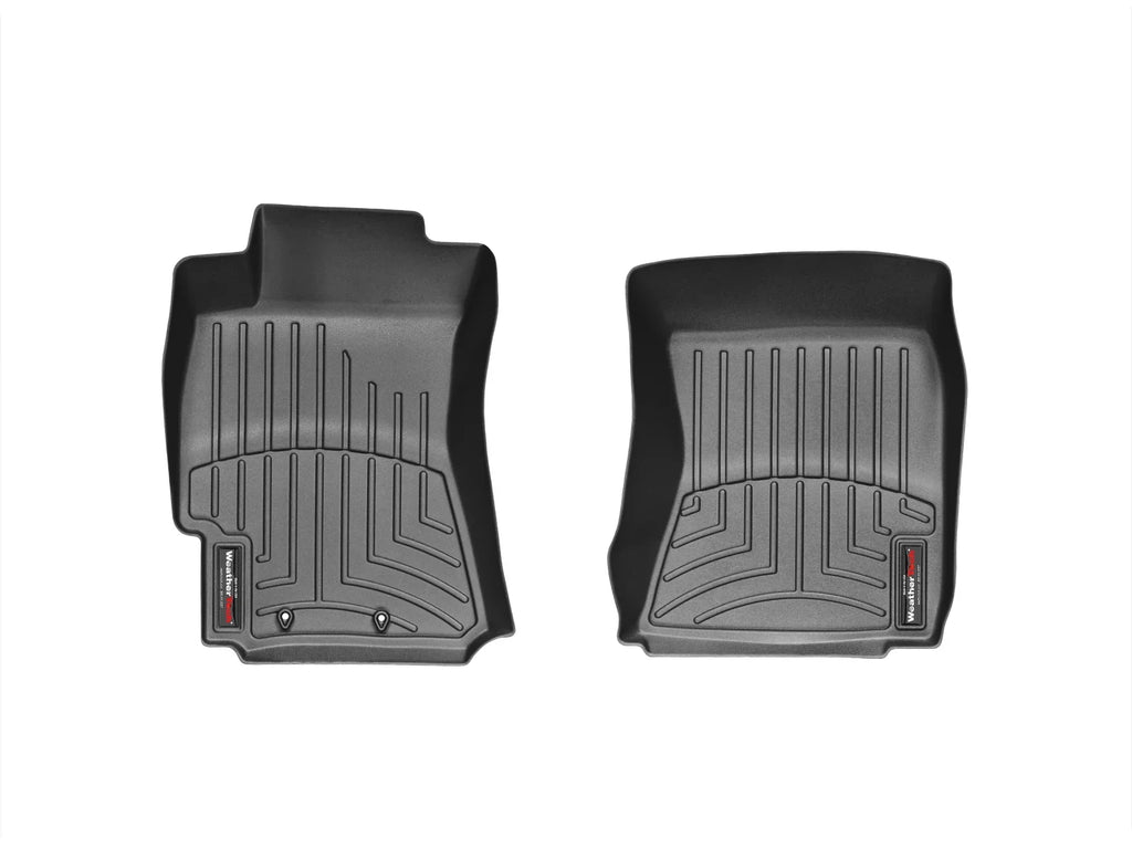 WeatherTech Custom Fit FloorLiners compatible with 2009-2013 Sizeubaru Forester - 1st Row (Driver & Passenger), Black