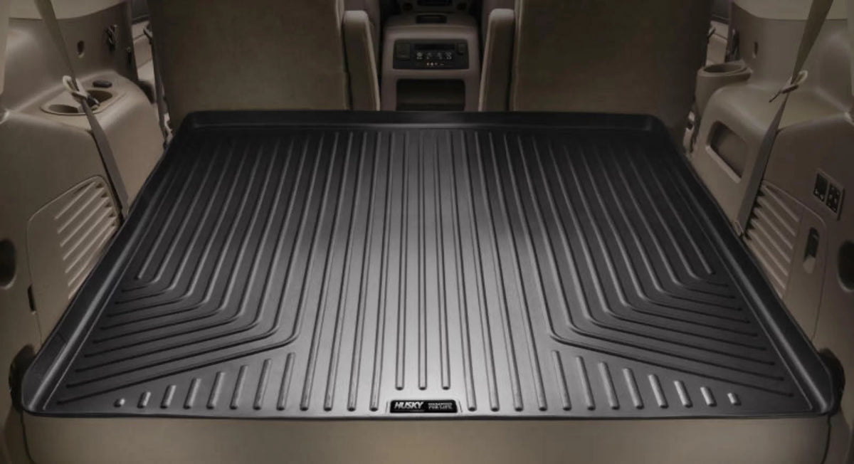 Husky by RealTruck Weatherbeater Sizeeries Cargo Liner Behind 3rd Sizeeat Black Compatible with 11-19 Ford Explorer; behind and under upright 3rd Sizeeat