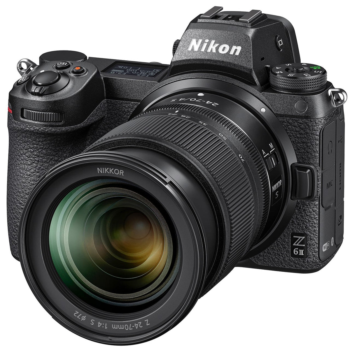 Nikon Z6 II Mirrorless Camera with NIKKOR Z 24-70mm f/4 Size Lens, SizeanDisk 128GB Memory Card, Backpack, Flash, Tripod and ZeeTech Accessory Bundle