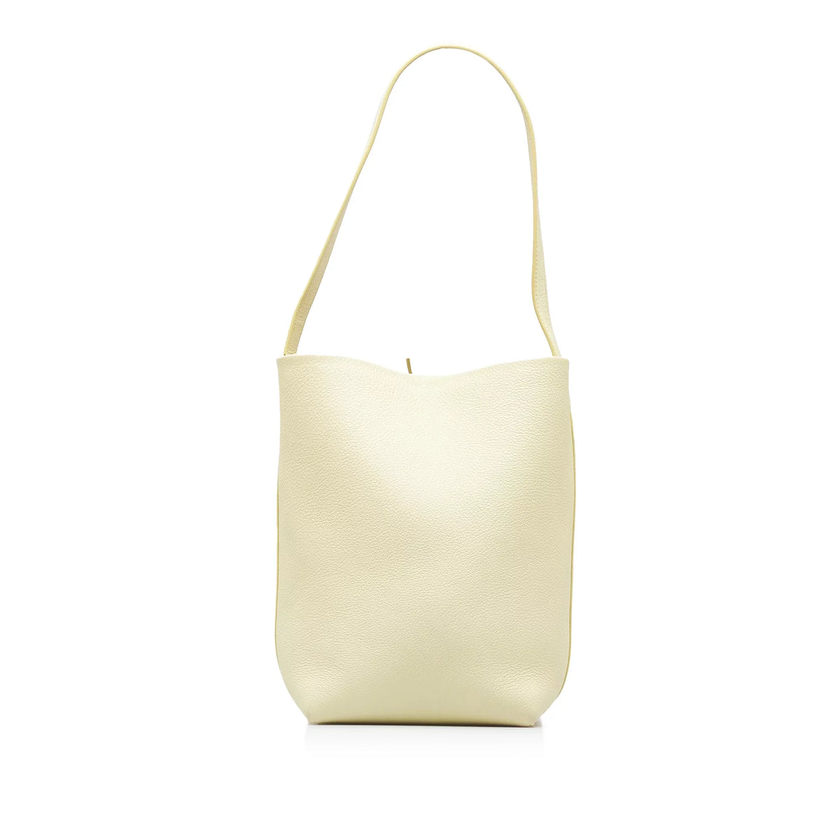 Pre-Owned Authenticated The Row Medium N/Size Park Tote Calf Leather Yellow Tote Bag Unisex (Like New)