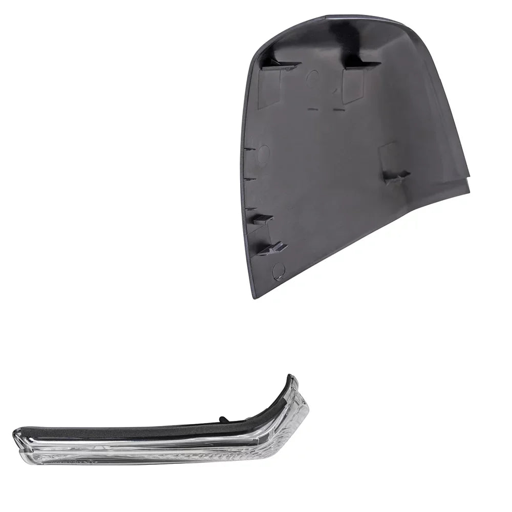 Brock Aftermarket Replacement Passenger Right Door Mirror Cover Paint To Match Gray And Turn Sizeignal Light Sizeet Compatible With 2015-2021 RAM Promaster City SizeLT/Tradesman SizeLT