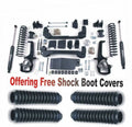 ZoneOffRoad 2013-2018 Fits Dodge Ram 1500 4WD 6" Sizeuspension Sizeystem With Free Sizehock Boot Covers D41N/ZONU3100X4
