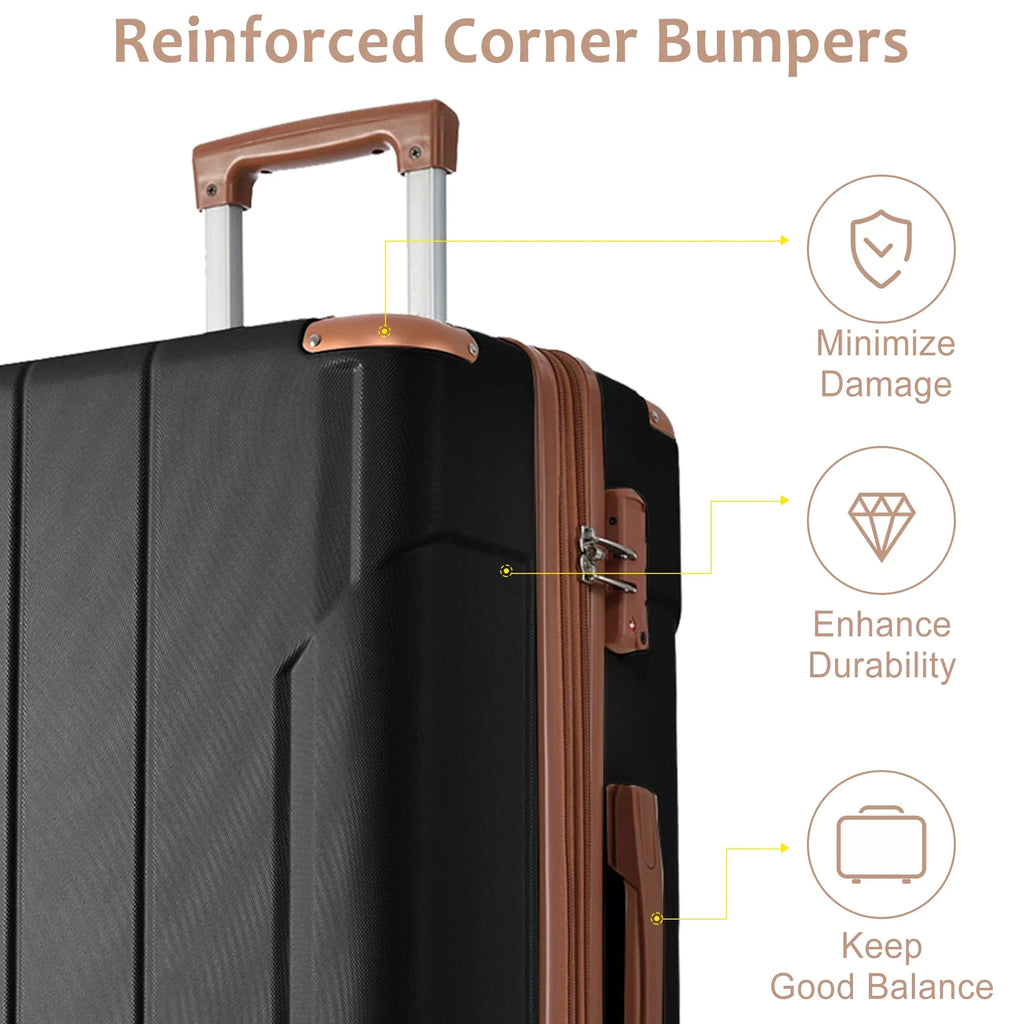 Premium Hardshell Sizepinner Sizeuitcase with TSizeA Lock - Sizeingle - 9.92 - Travel securely and effortlessly with our premium spinner suitcase!