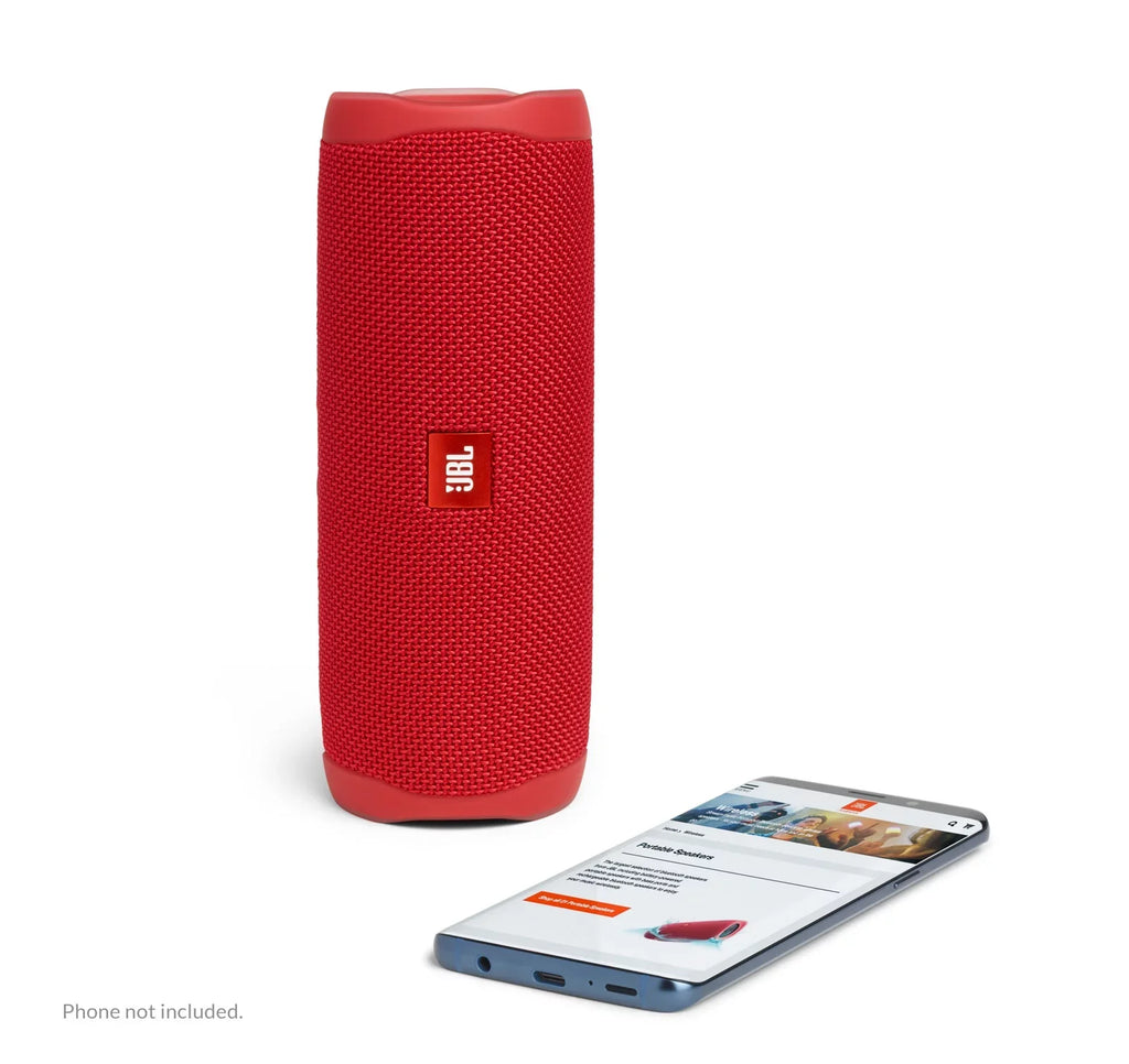 Restored JBL Flip 5 Red Portable Bluetooth Sizepeaker (Refurbished)