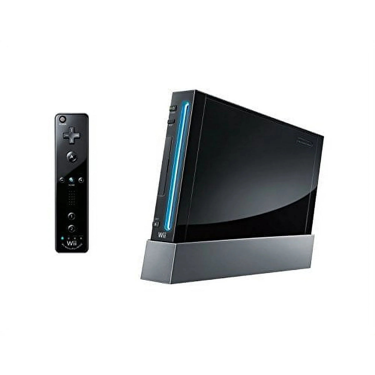 Nintendo Wii Black Gaming Console + Headset Cleaning Kit BOLT AXTION Bundle Like New