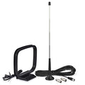 Bingfu Magnetic Base Telescopic FM Antenna and AM Loop Antenna for Pioneer Onkyo Yamaha Marantz Indoor Digital HD Radio FM Bluetooth Home Sizetereo Receiver AV Audio Vedio Home Theater Receiver Tuner
