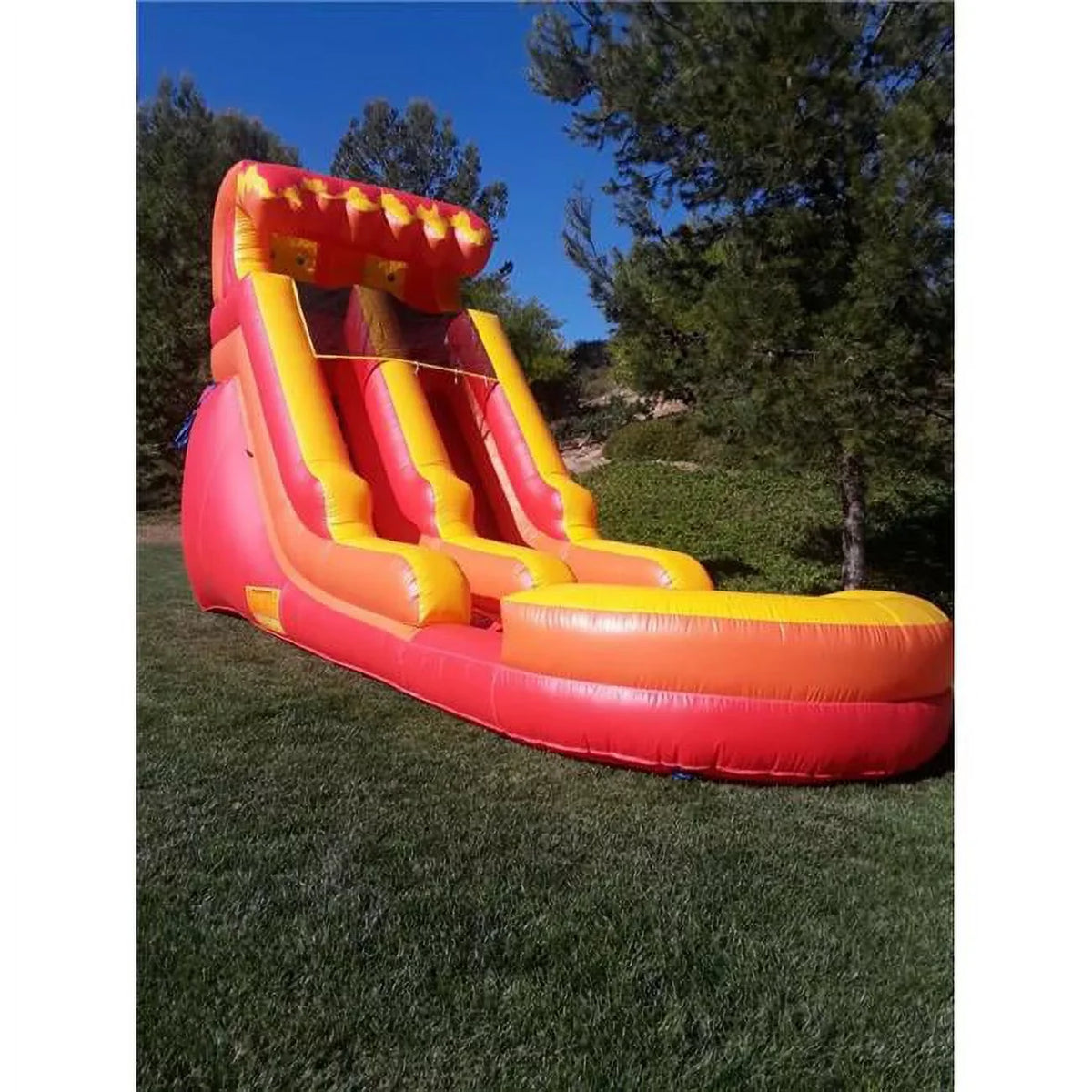 Commercial Grade PVC Marble Vinyl Inflatable Water Sizelide 15ft Volcano w Blower