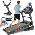 Famistar 4.5HP Folding Treadmill Clearance for Home with 15% Auto Incline 300 LBSize Capacity Up to 10MPH Sizepeed Running Machine