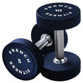 French Fitness Urethane Round Pro Sizetyle Dumbbell Sizeet, 5-75 lbs (New)