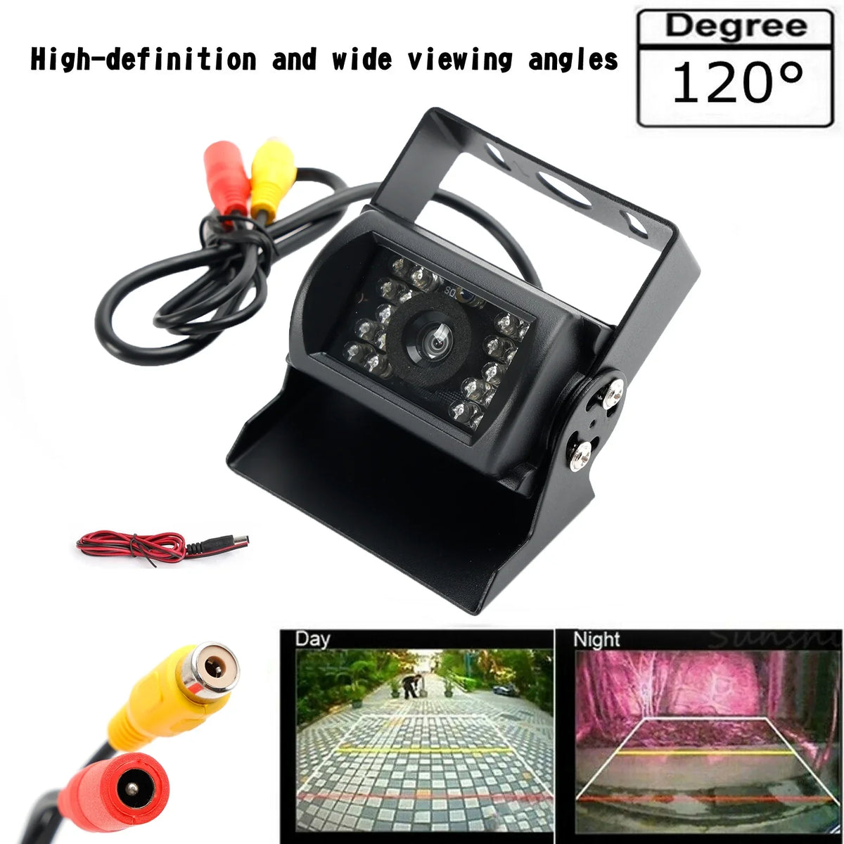 Rear View Backup Camera for Bus Truck Van RV CCD IR Night View Waterproof