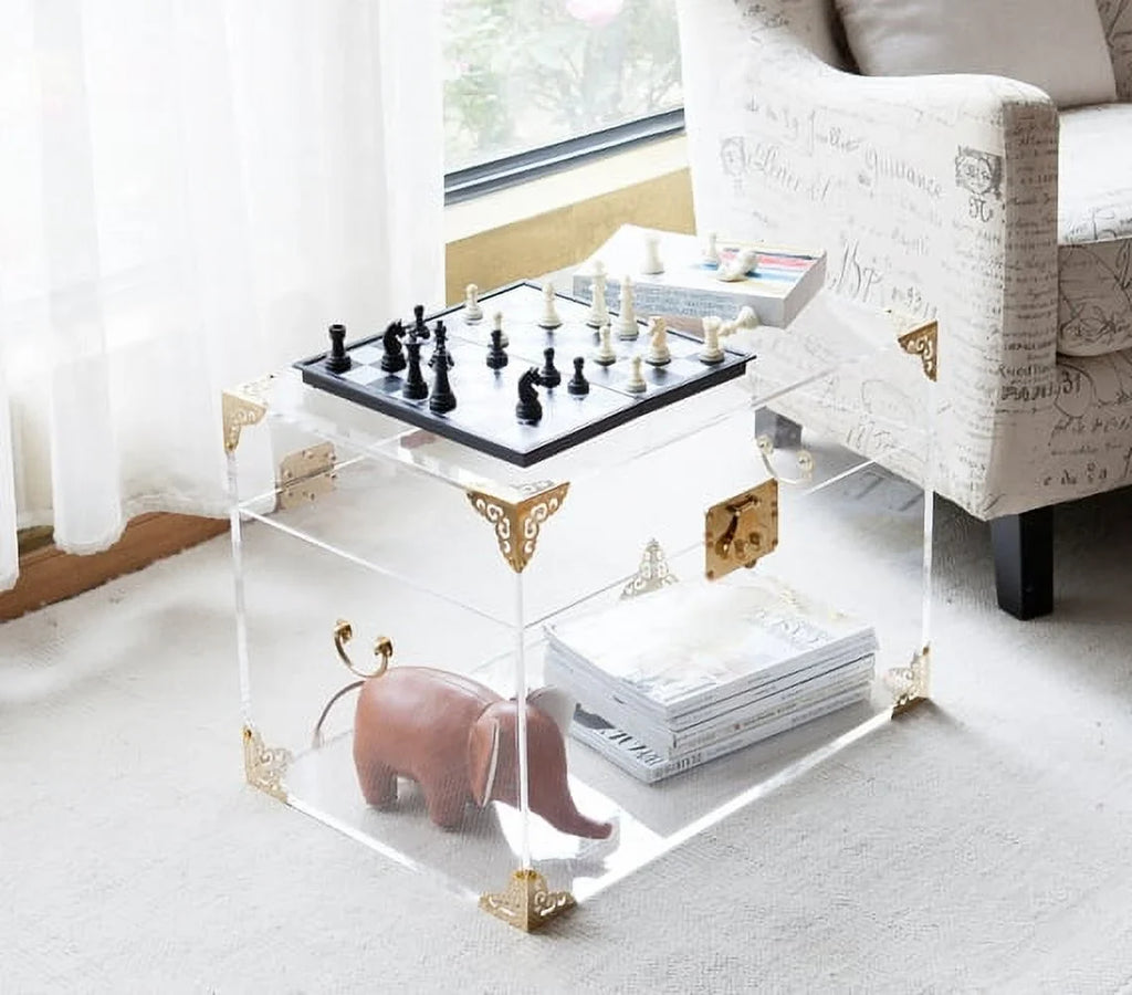 Ciao Bella Acrylic Trunk - Rustic Brass