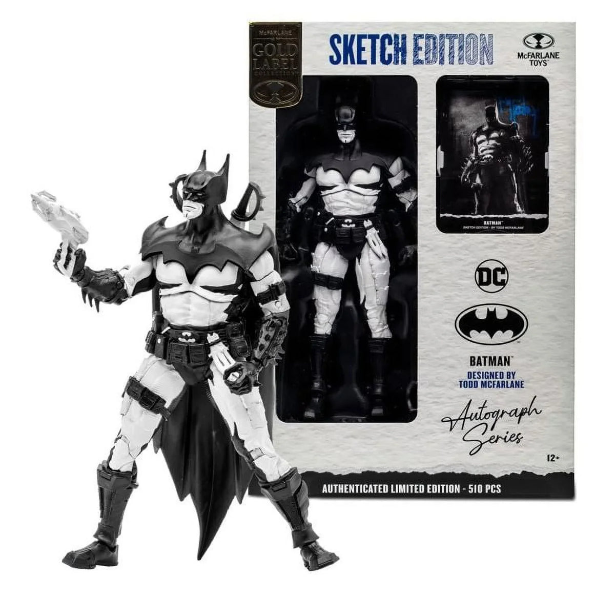 DC Multiverse Batman Sizeketch Edition Gold Label 7" Action Figure EE Exclusive