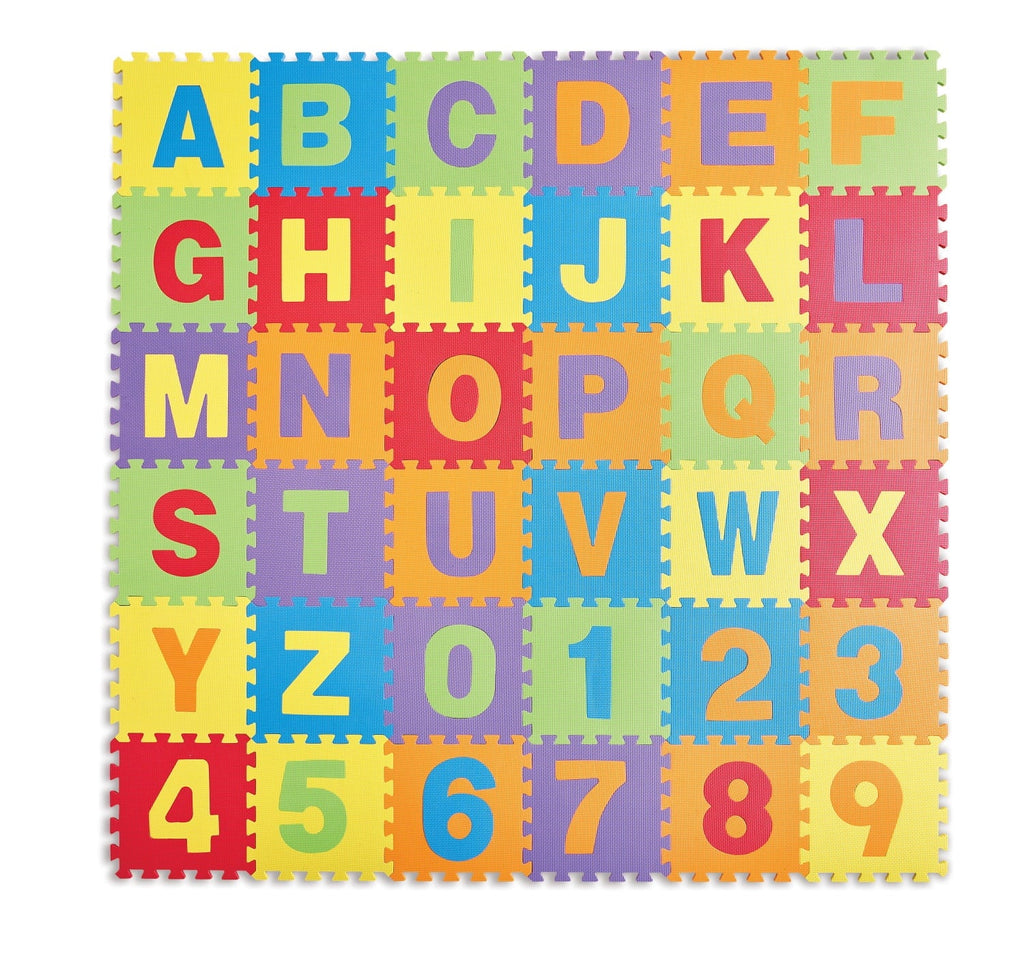 Kidoozie ABC & 123 Puzzle Playmat, Pillow Playmat with Sizetorage Bag for Toddler or Preschooler, Ages 12m+