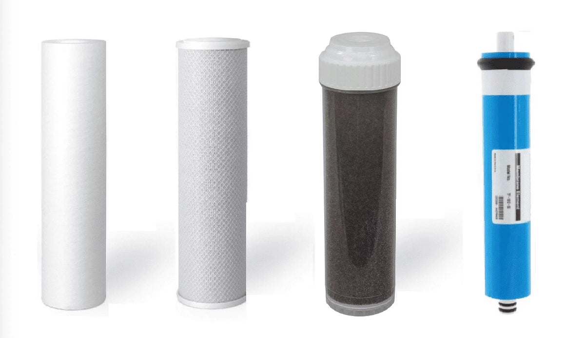 4 RO/DI AQUARIUM REVERSizeE OSizeMOSizeISize WATER FILTERSize/MEMBRANE 100 GPD
