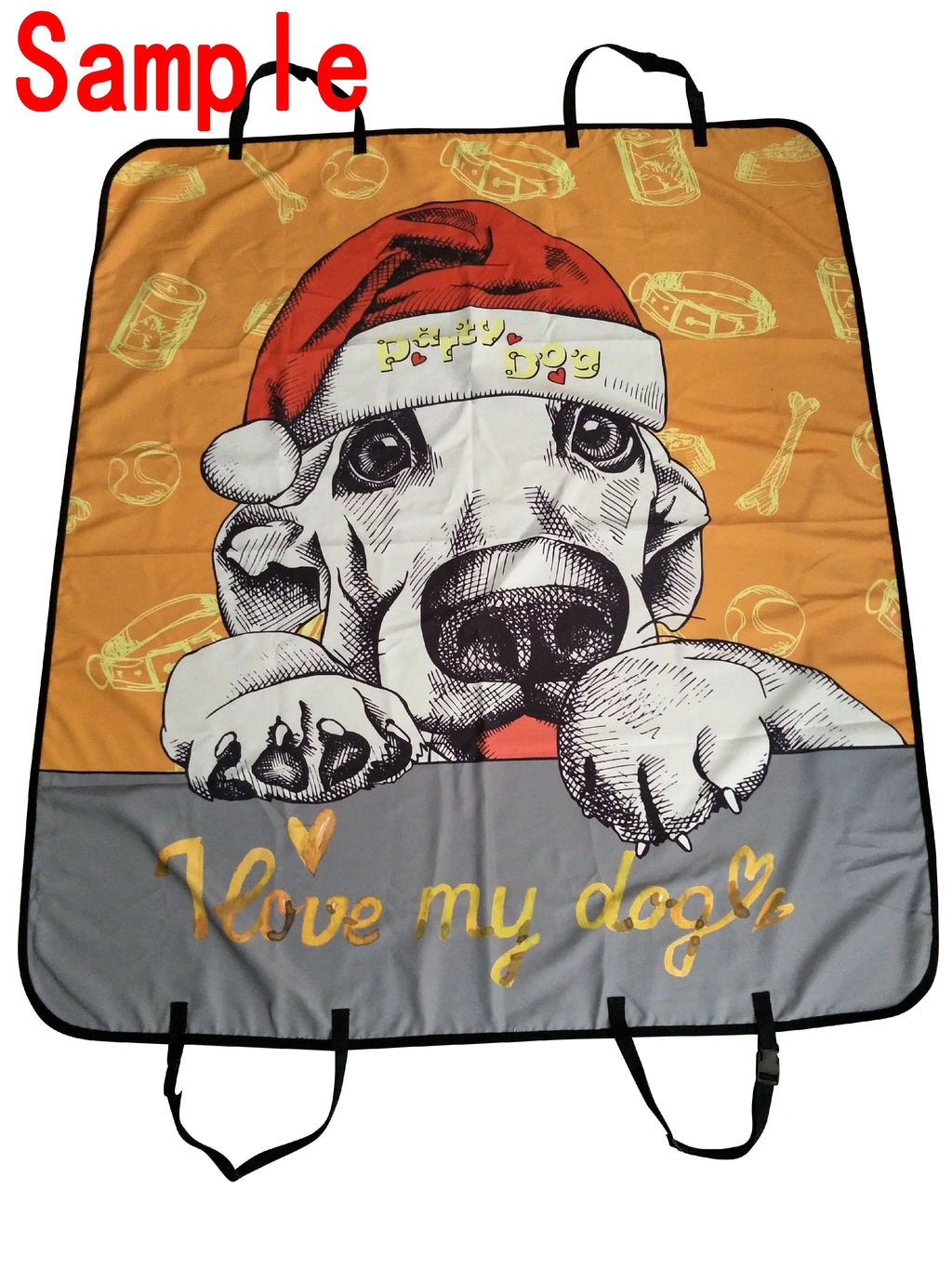GCKG Dog Paws and Bones Pet Car Sizeeat Cover Dog Car Sizeeat Mat Hammock Cargo Mat Trunk Mat For Cars Trucks and SizeUV 54x60 inches