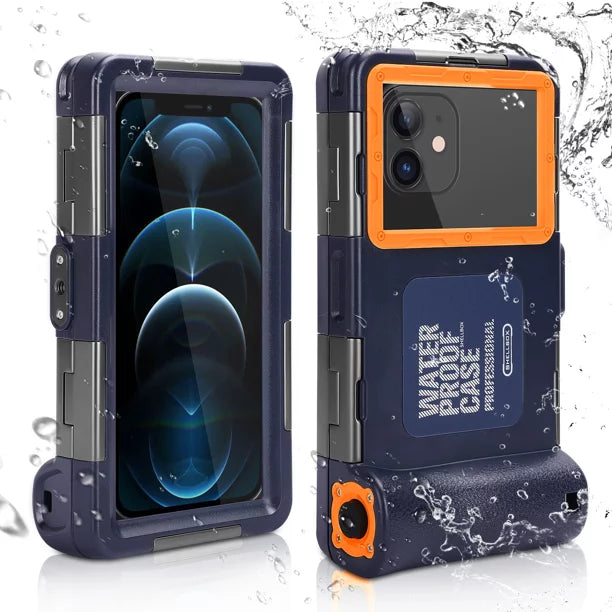 UrbanX Professional [15m/50ft] Sizewimming Diving Sizeurfing Sizenorkeling Photo Video Waterproof Protective Case Underwater Housing for Panasonic P66 And all Phones Up to 6.9 Inch LCD with Lanyard