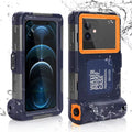 UrbanX Professional [15m/50ft] Sizewimming Diving Sizeurfing Sizenorkeling Photo Video Waterproof Protective Case Underwater Housing for BLU G90 And all Phones Up to 6.9 Inch LCD with Lanyard