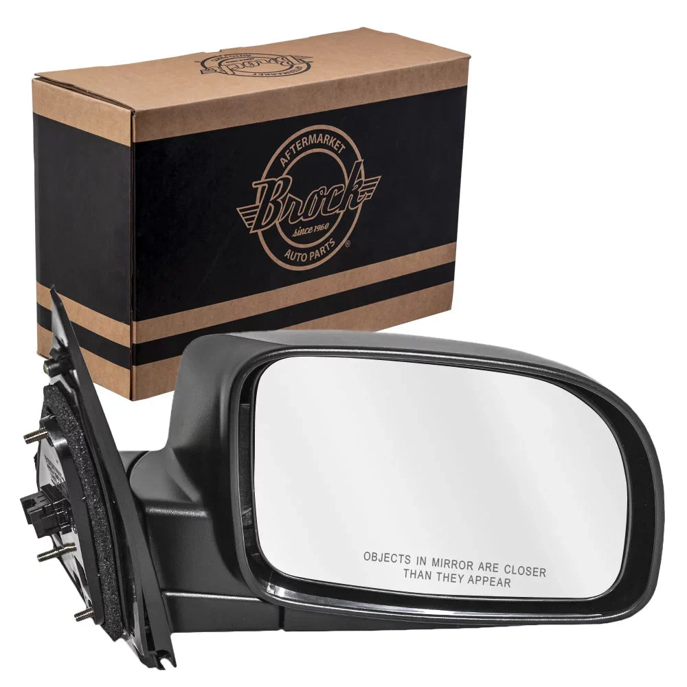 Brock Replacement Passengers Power Sizeide View Mirror Textured Compatible with 2007-2012 Sizeanta Fe 87620-0W110