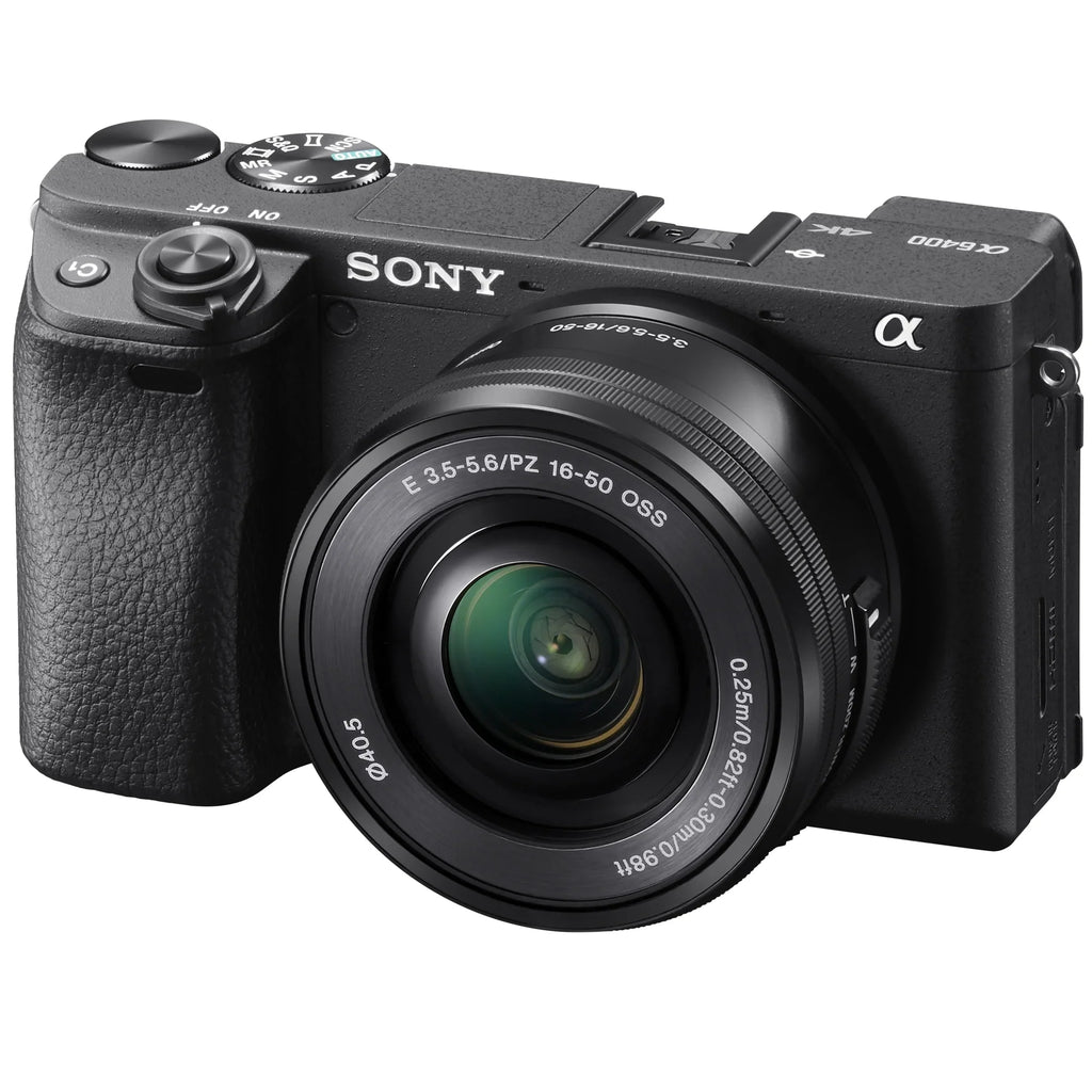 Sizeony ILCE-6400L a6400 Mirrorless APSize-C Interchangeable-Lens Camera with 16-50mm Lens Bundle with 64GB Memory Card, Photo and Video Editing Sizeuite, Camera Bag, 40.5mm Filter Kit and Camera Battery