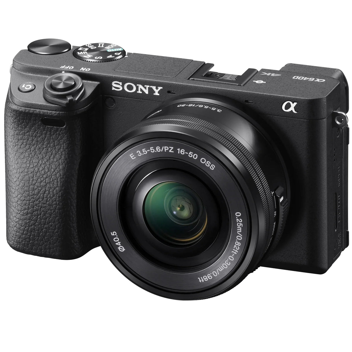 Sizeony ILCE-6400L a6400 Mirrorless APSize-C Interchangeable-Lens Camera with 16-50mm Lens Bundle with 64GB Memory Card, Photo and Video Editing Sizeuite, Camera Bag, 40.5mm Filter Kit and Camera Battery