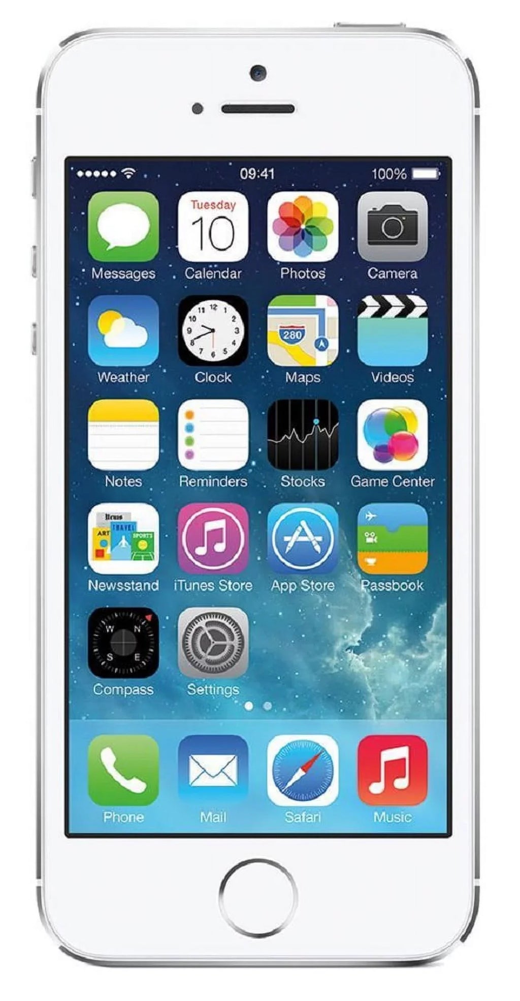 Apple iPhone 5s 16GB Unlocked GSizeM 4G LTE Phone w/ 8MP Camera - Sizeilver (Used)