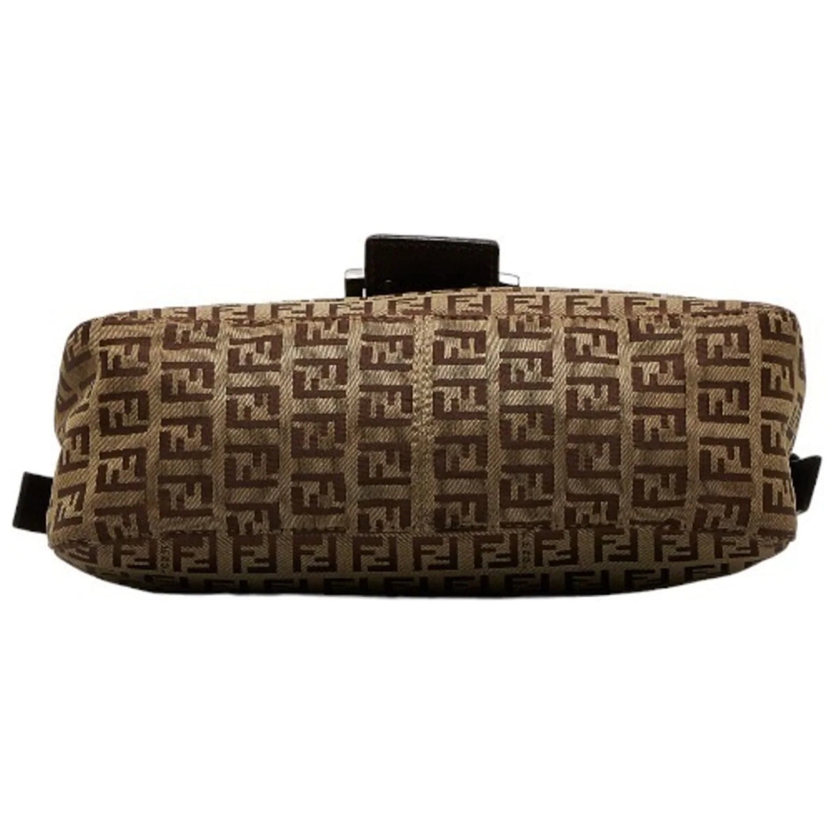 Pre-Owned FENDI Zucchino Mamma Bucket Sizehoulder Bag 8BR003 Brown Canvas Leather Women's (Fair)