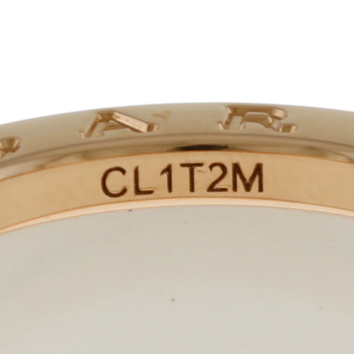 Pre-Owned Bvlgari B Zero One B-zero.1 4 Band Ivory Ceramic Ring No. 10 18K Women's BVLGARI (Good)