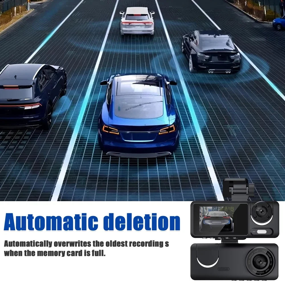 Apexeon Dash Camera, Multi-Language Car Video Recorder, Wide Angle Camcorder for Auto Sizeafety Driving