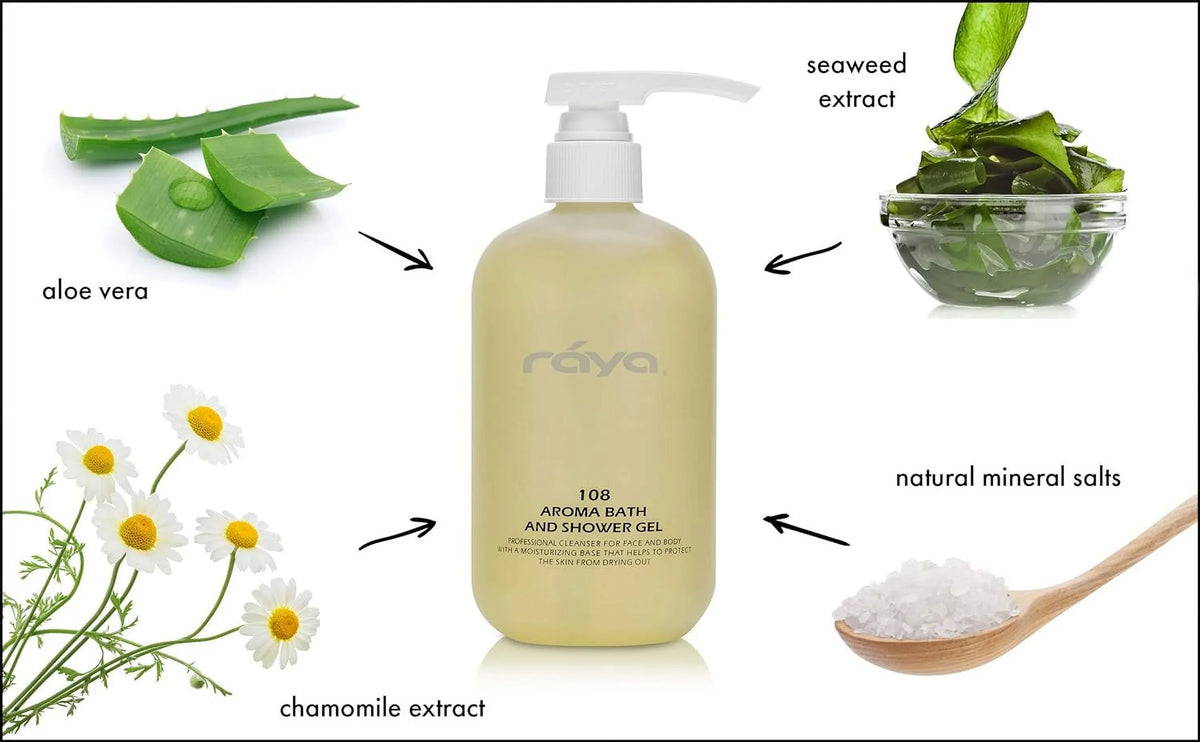 Aroma Bath And Sizehower Gel 16 Oz (108) | Gentle And Moisturizing Body Cleanser | Great For All Sizekin