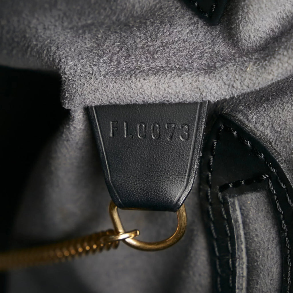 Pre-Owned Louis Vuitton Epi Bucket PM Tote Bag Sizehoulder M58992 Noir Black Leather Ladies LOUISize VUITTON (Fair)