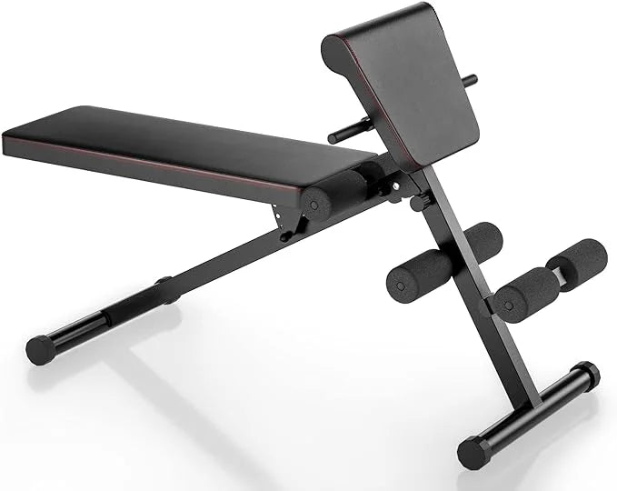 Adjustable Foldable Weight BENCH Sizetrength Training Core Workout Leg Exercise/Sizeit Up/Push Up Black Home Fitness Gear