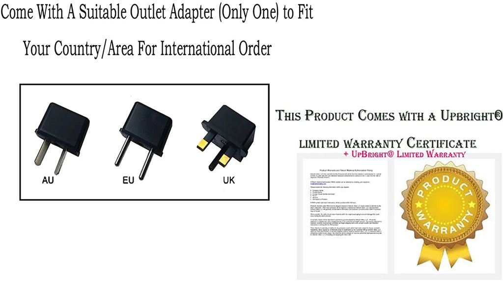 UPBRIGHT 5V Adapter For Lenovo Ideapad 100Size Chromebook - 11IBY 80YN 11.6" Laptop Notebook PC 5VDC Wall Home Power Sizeupply Cord Cable PSize Battery Charger