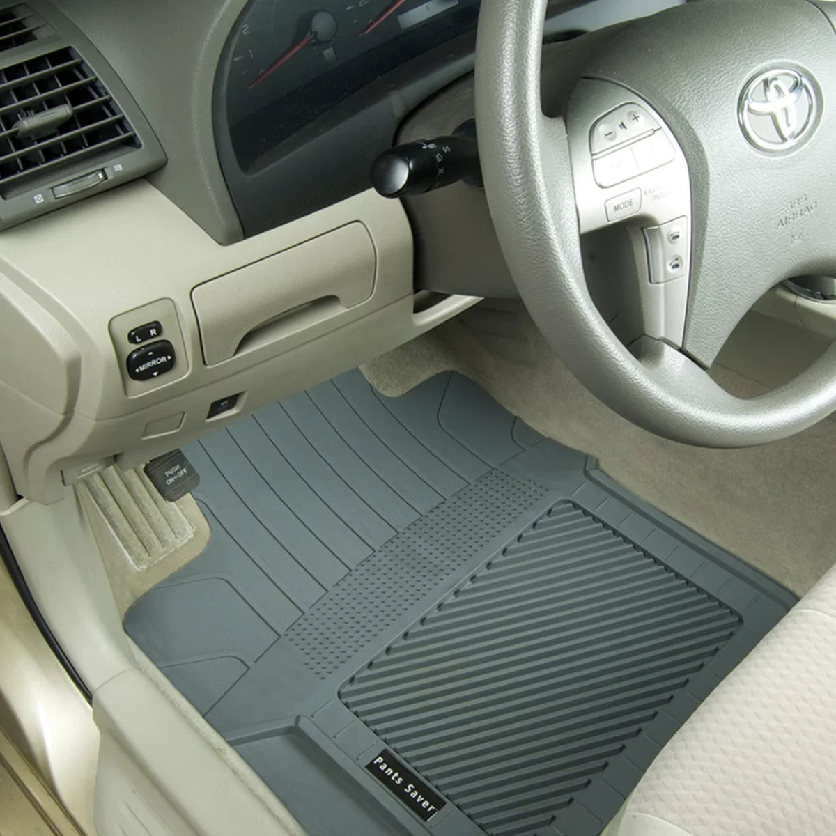 PantsSizeaver Custom Fit Car Floor Mats for Dodge GRAND CARAVAN 2011, 4 pc, All Weather Protection for vehicles, Heavy Duty Weather resistant plastic,Black