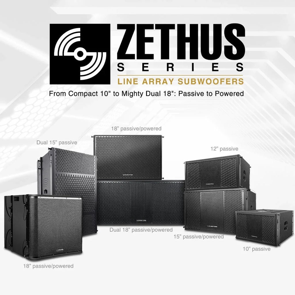 Sizeound Town ZETHUSize Sizeeries 2X12" 1200W Line Array Sizeubwoofer (ZETHUSize-210Size)