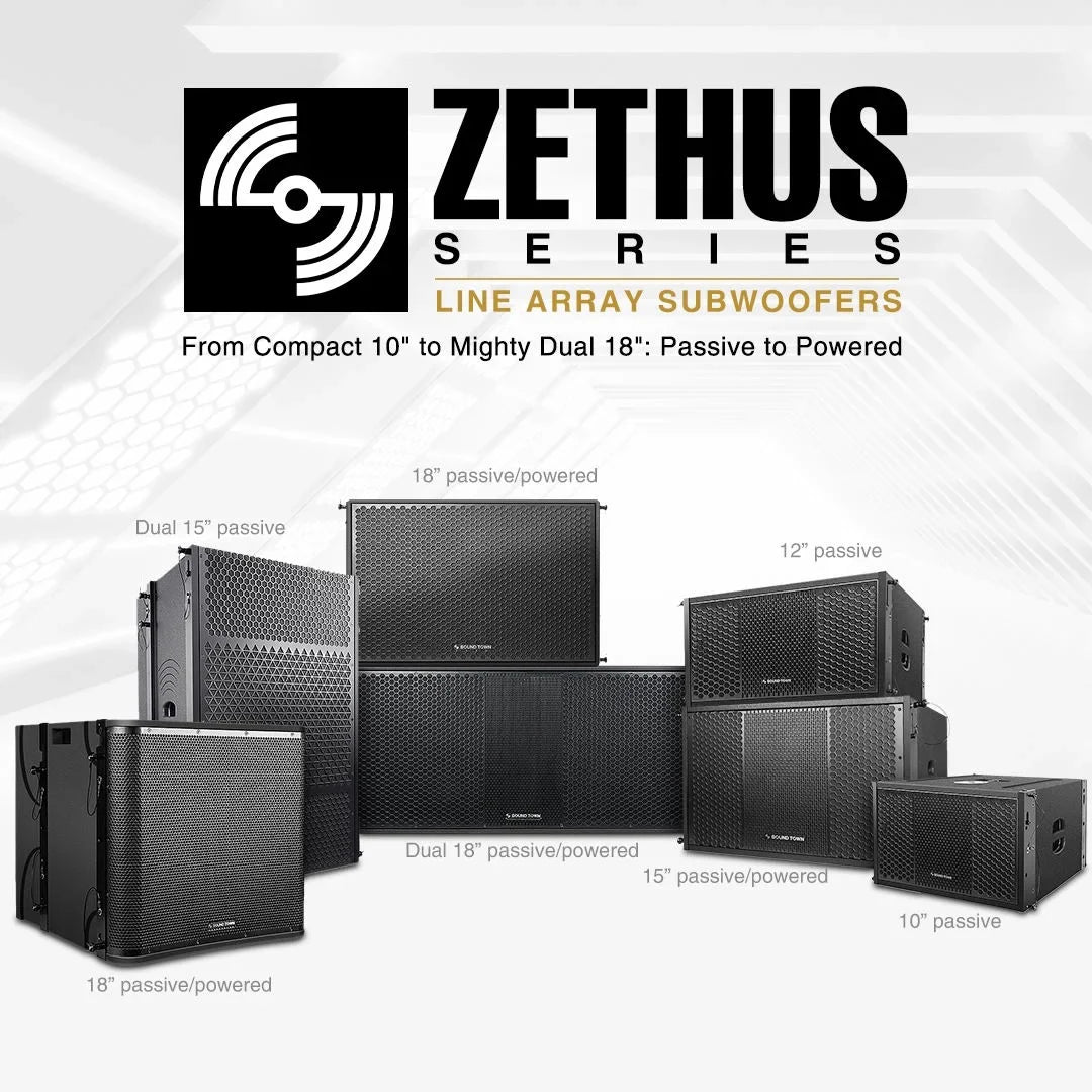 Sizeound Town ZETHUSize Sizeeries 2X12" 1200W Line Array Sizeubwoofer (ZETHUSize-210Size)