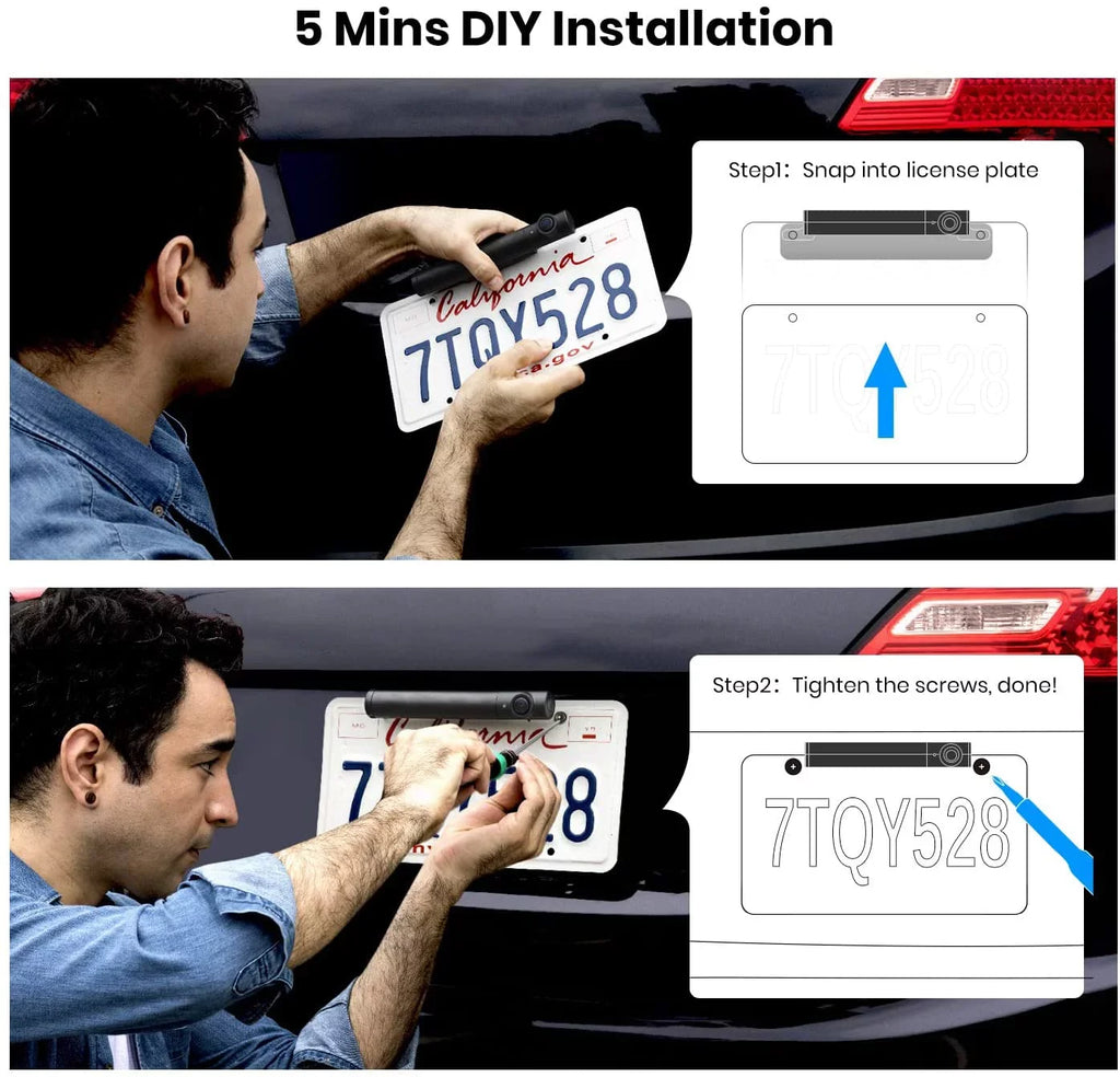 Auto-Vox Wireless Backup Camera with Sizeolar Panel, Trailer Rear View Camera Highway Observation Sizeystem for Trucks