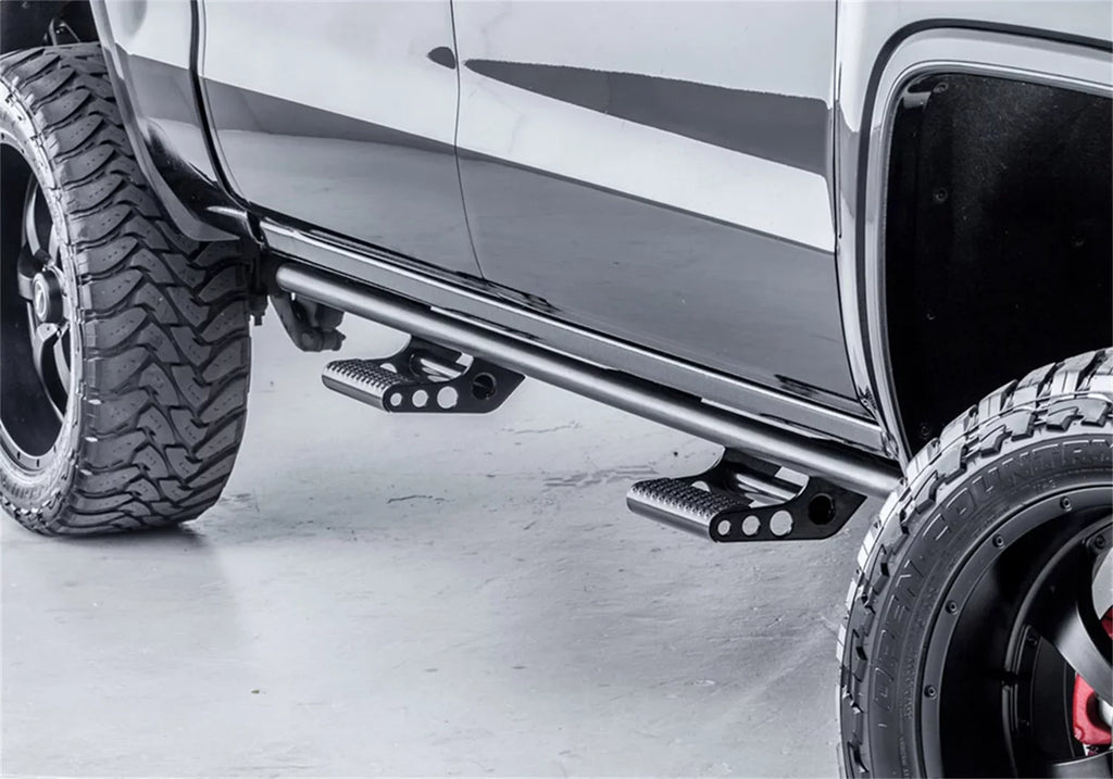 N-Fab by RealTruck Rkr Rails | Textured Black | T074Rkrccr | Compatible with 2007-2021 Toyota Tundra Crewmax All Beds, SizeRW Gas