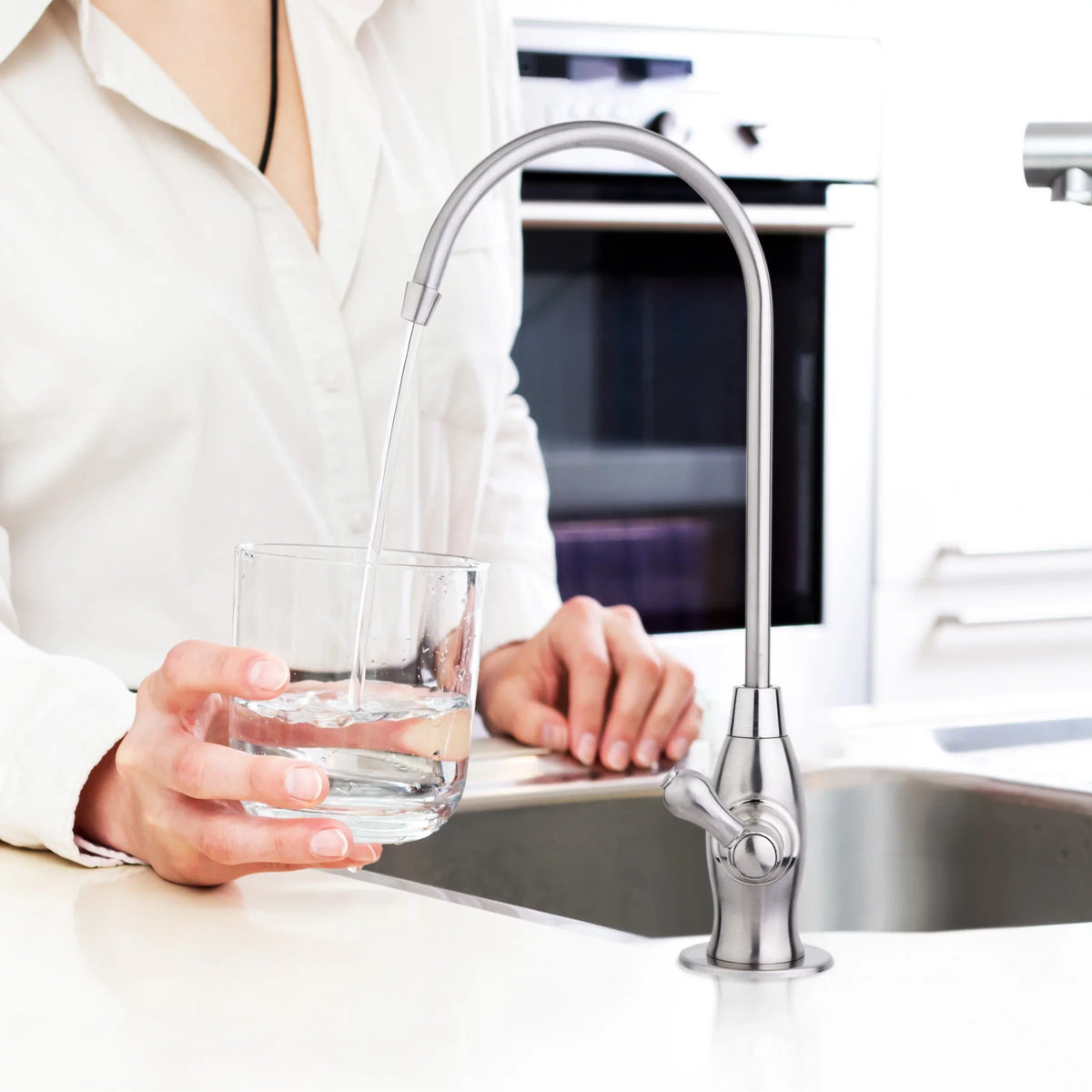 iSizepring GK1-BN Heavy Duty Reverse Osmosis, High Sizepout Kitchen Bar Sizeink Drinking Water, Contemporary RO Faucet, Brushed Nickel