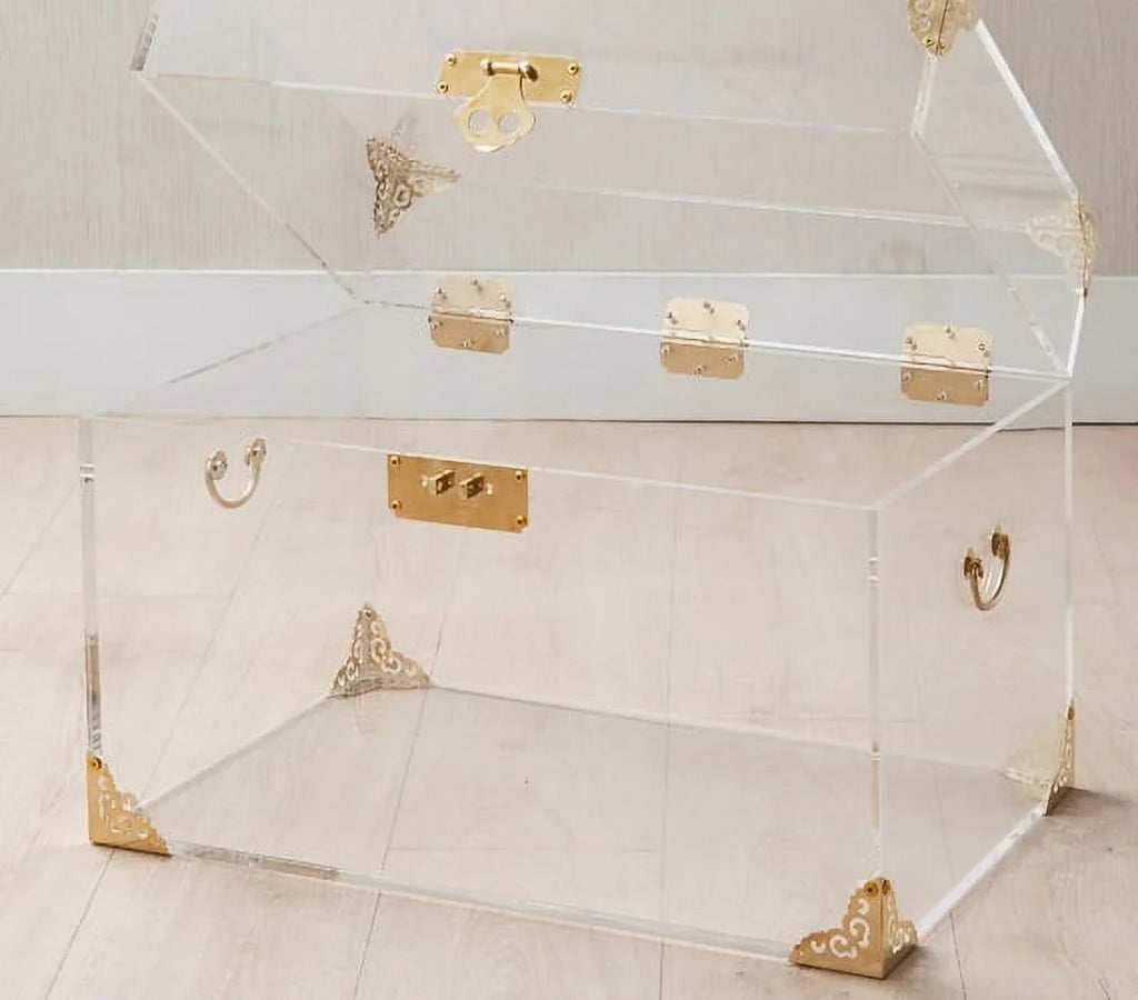 Ciao Bella Acrylic Trunk - Rustic Brass