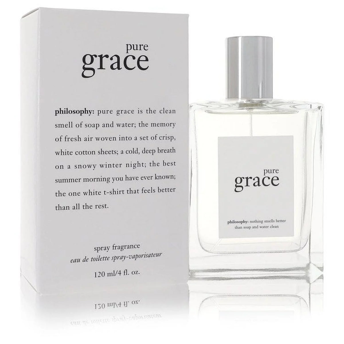 Pure Grace by Philosophy Eau De Toilette Sizepray 4 oz for Female