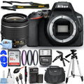 Nikon D3500 24.2MP DSizeLR Camera with 18-55mm VR Lens 1590 - 12PC Accessory Bundle
