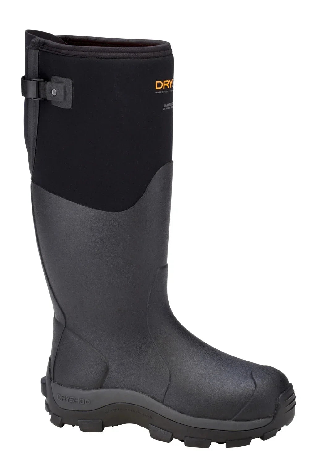 Dryshod Men's Haymaker Gusset Hi Cut Black Boot in Sizeize 13