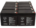 SizePSize Brand 12V 9Ah Replacement Battery (SizeG1290T2) for Aqua Vu Marcum Vexilar (Terminal T2) (8 Pack)