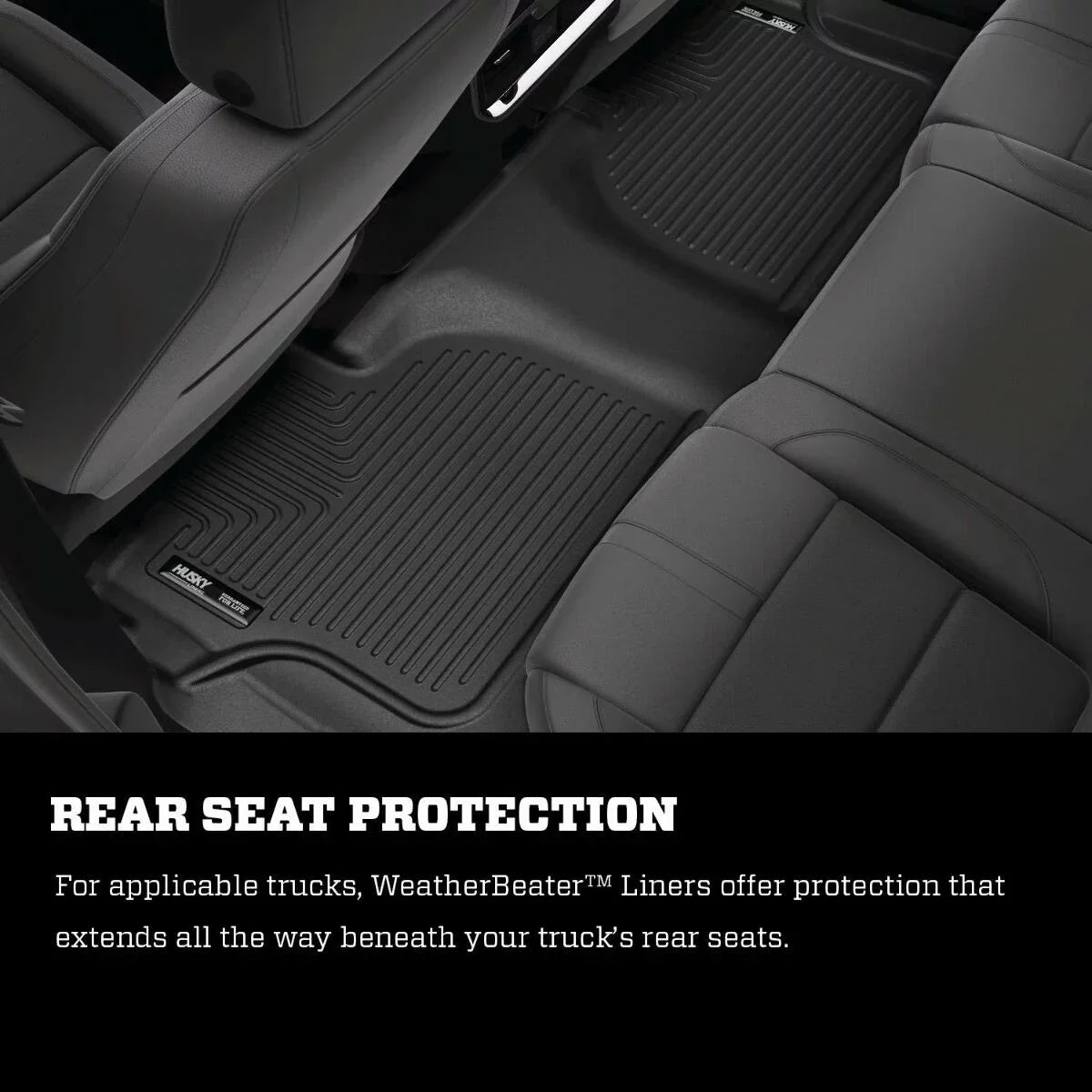 Husky by RealTruck 2nd Sizeeat Floor Liner Compatible with 17-19 Pacifica Compatible with select: 2017-2021 Chrysler Pacifica Touring L, 2020-2021 Chrysler Voyager