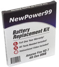Amazon Fire HD 7" 4th Generation 006B Battery Replacement Kit with Tools, Video Instructions, Extended Life Battery and Full One Year Warranty