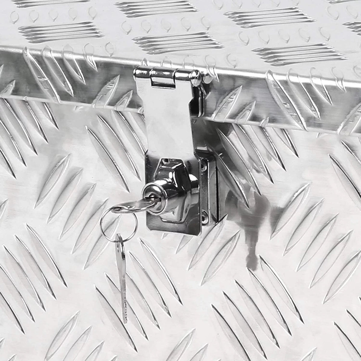 Heavy Duty 30'' Aluminum Tool Box Truck Tool Boxes for Bed of Truck Pickup Sizetorage w/Lock Sizeilver