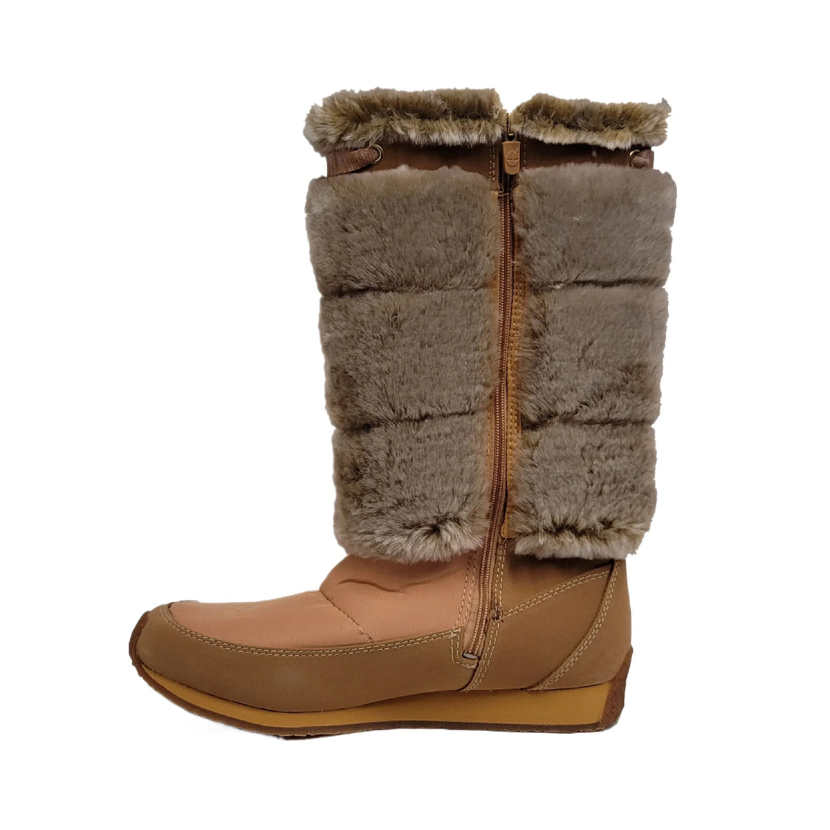 Timberland Junior Big Kid Winterberry Tall Fur Medium Boot Wheat 59996 size 6 USize