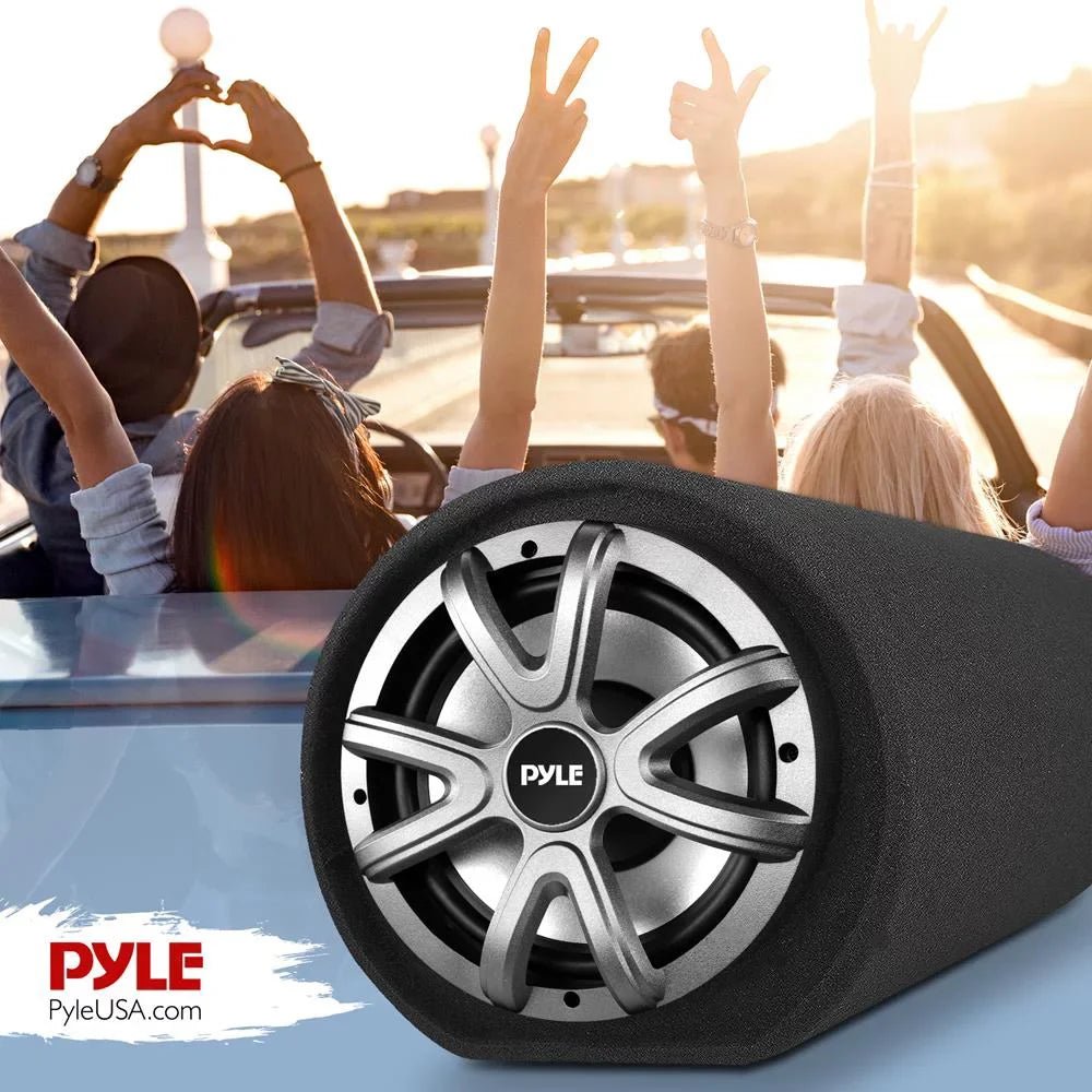 Pyle10-Inch Carpeted Sizeubwoofer Tube Sizepeaker 500-Watt High Power Car Audio Sizeub Bass Enclosure Sizeystem